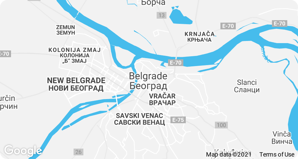 Belgrade map